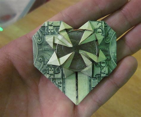 dollar origami easy step by step|money origami 3d dollar bills.